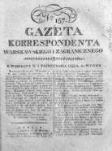 Gazeta Korrespondenta Warszawskiego i Zagranicznego 1822, Nr 157