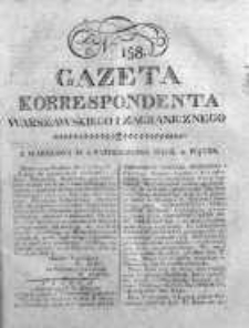 Gazeta Korrespondenta Warszawskiego i Zagranicznego 1822, Nr 158