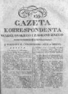 Gazeta Korrespondenta Warszawskiego i Zagranicznego 1822, Nr 159