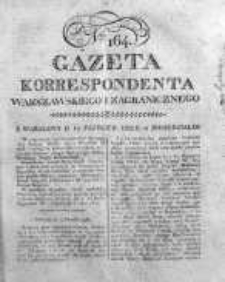 Gazeta Korrespondenta Warszawskiego i Zagranicznego 1822, Nr 164