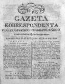 Gazeta Korrespondenta Warszawskiego i Zagranicznego 1822, Nr 165