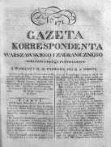 Gazeta Korrespondenta Warszawskiego i Zagranicznego 1822, Nr 171