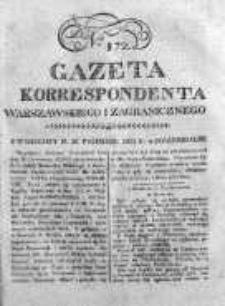 Gazeta Korrespondenta Warszawskiego i Zagranicznego 1822, Nr 172