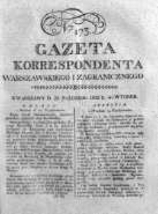 Gazeta Korrespondenta Warszawskiego i Zagranicznego 1822, Nr 173