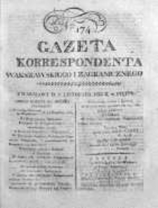 Gazeta Korrespondenta Warszawskiego i Zagranicznego 1822, Nr 174