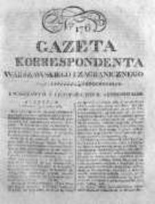 Gazeta Korrespondenta Warszawskiego i Zagranicznego 1822, Nr 176