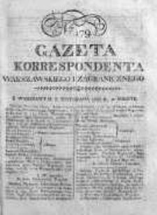 Gazeta Korrespondenta Warszawskiego i Zagranicznego 1822, Nr 179