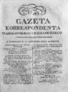 Gazeta Korrespondenta Warszawskiego i Zagranicznego 1822, Nr 183