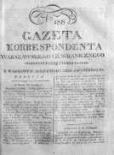 Gazeta Korrespondenta Warszawskiego i Zagranicznego 1822, Nr 188