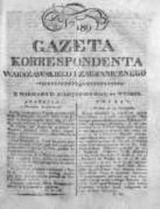 Gazeta Korrespondenta Warszawskiego i Zagranicznego 1822, Nr 189
