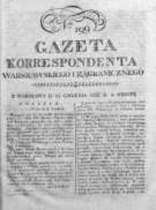 Gazeta Korrespondenta Warszawskiego i Zagranicznego 1822, Nr 199