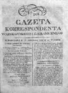 Gazeta Korrespondenta Warszawskiego i Zagranicznego 1822, Nr 201