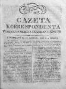 Gazeta Korrespondenta Warszawskiego i Zagranicznego 1822, Nr 203