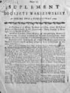 Gazeta Warszawska 1788, Nr 71, Suplement
