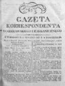 Gazeta Korrespondenta Warszawskiego i Zagranicznego 1823, Nr 3