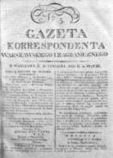 Gazeta Korrespondenta Warszawskiego i Zagranicznego 1823, Nr 5