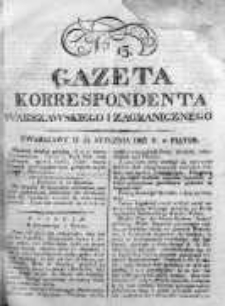 Gazeta Korrespondenta Warszawskiego i Zagranicznego 1823, Nr 13
