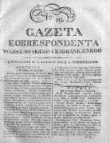 Gazeta Korrespondenta Warszawskiego i Zagranicznego 1823, Nr 19