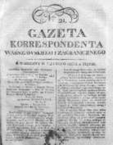 Gazeta Korrespondenta Warszawskiego i Zagranicznego 1823, Nr 21