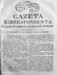 Gazeta Korrespondenta Warszawskiego i Zagranicznego 1823, Nr 25