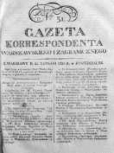 Gazeta Korrespondenta Warszawskiego i Zagranicznego 1823, Nr 31