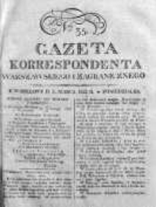 Gazeta Korrespondenta Warszawskiego i Zagranicznego 1823, Nr 35