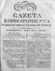 Gazeta Korrespondenta Warszawskiego i Zagranicznego 1823, Nr 37