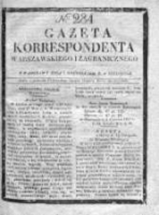 Gazeta Korrespondenta Warszawskiego i Zagranicznego 1828, Nr 284