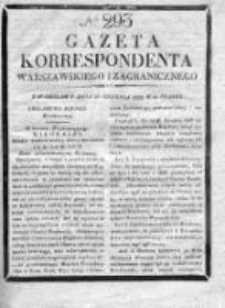 Gazeta Korrespondenta Warszawskiego i Zagranicznego 1828, Nr 293