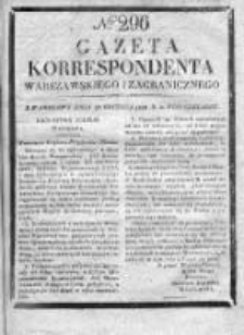 Gazeta Korrespondenta Warszawskiego i Zagranicznego 1828, Nr 296