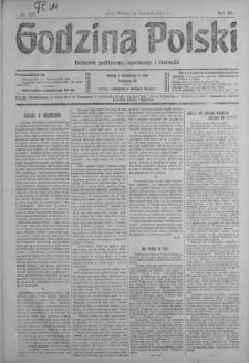Godzina Polski : dziennik polityczny, społeczny i literacki 24 wrzesień 1918 nr 262