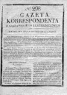 Gazeta Korrespondenta Warszawskiego i Zagranicznego 1828, Nr 298