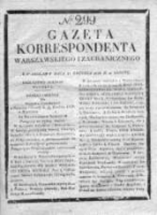 Gazeta Korrespondenta Warszawskiego i Zagranicznego 1828, Nr 299