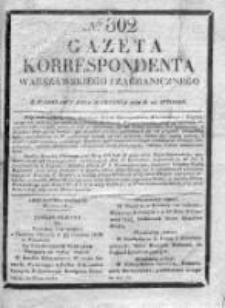 Gazeta Korrespondenta Warszawskiego i Zagranicznego 1828, Nr 302