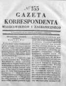 Gazeta Korrespondenta Warszawskiego i Zagranicznego 1830, Nr 155