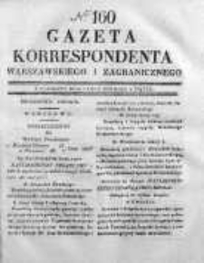 Gazeta Korrespondenta Warszawskiego i Zagranicznego 1830, Nr 160