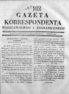 Gazeta Korrespondenta Warszawskiego i Zagranicznego 1830, Nr 162