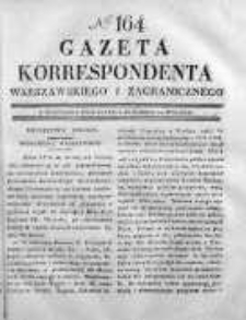Gazeta Korrespondenta Warszawskiego i Zagranicznego 1830, Nr 164