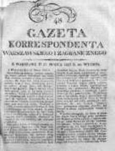 Gazeta Korrespondenta Warszawskiego i Zagranicznego 1823, Nr 48