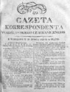 Gazeta Korrespondenta Warszawskiego i Zagranicznego 1823, Nr 49