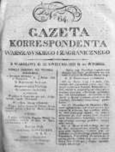Gazeta Korrespondenta Warszawskiego i Zagranicznego 1823, Nr 64