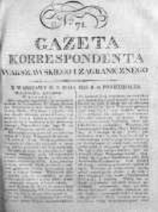 Gazeta Korrespondenta Warszawskiego i Zagranicznego 1823, Nr 71