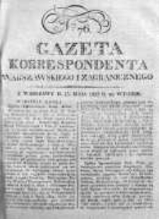 Gazeta Korrespondenta Warszawskiego i Zagranicznego 1823, Nr 76