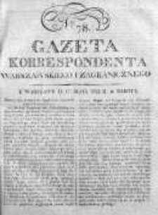 Gazeta Korrespondenta Warszawskiego i Zagranicznego 1823, Nr 78