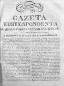 Gazeta Korrespondenta Warszawskiego i Zagranicznego 1823, Nr 79
