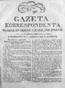 Gazeta Korrespondenta Warszawskiego i Zagranicznego 1823, Nr 90