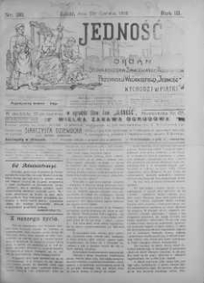 Jedność: organ Stowarzyszenia Zawodowego Robotników Przemysłu Włóknistego 25 czerwiec 1909 nr 26