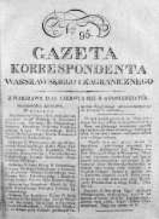 Gazeta Korrespondenta Warszawskiego i Zagranicznego 1823, Nr 95
