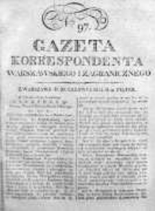 Gazeta Korrespondenta Warszawskiego i Zagranicznego 1823, Nr 97