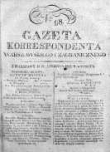 Gazeta Korrespondenta Warszawskiego i Zagranicznego 1823, Nr 98